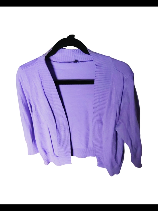 No Label Sweaters - Open-Front Lilac Women's Cardigan Sweater